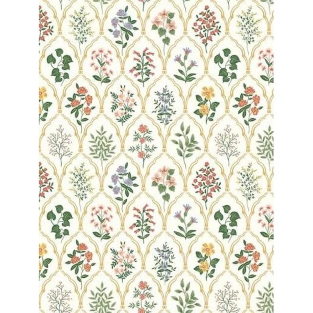 New Roll Rifle Paper Co Floral Trellis Wallpaper RI5130 Hawthorne Cream27" x 27'